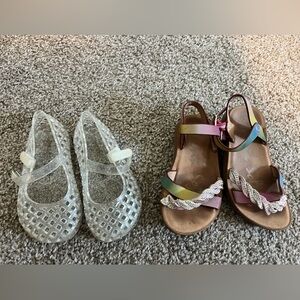 Old Navy Pink and Silver‎ Sandals